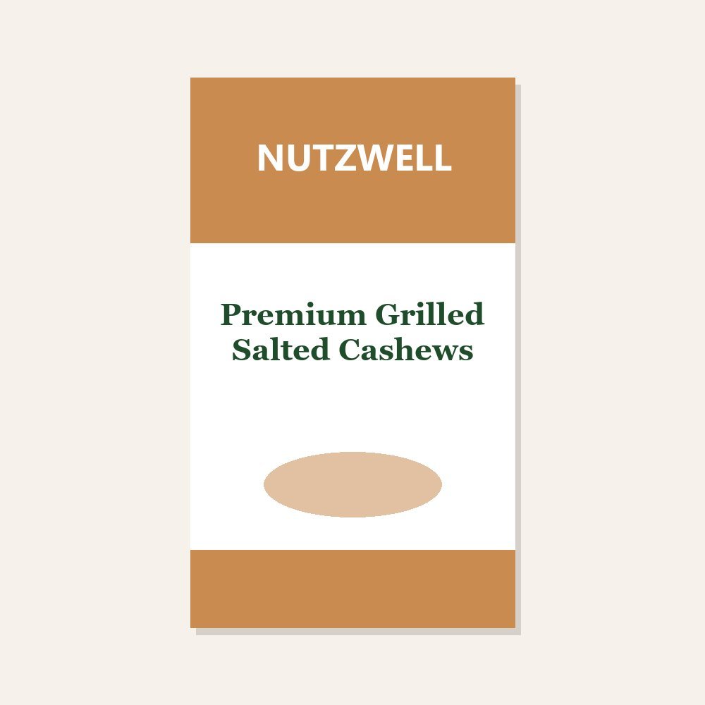 Nutzwell Premium Grilled Salted Cashews